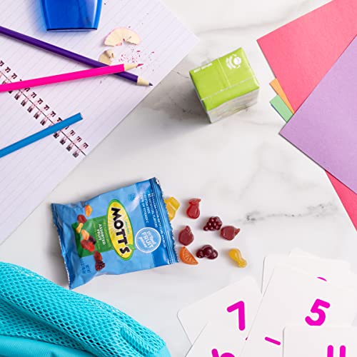 Motts Fruit Flavored Snacks, Assorted Fruit, Pouches, 0.8 Oz, 2