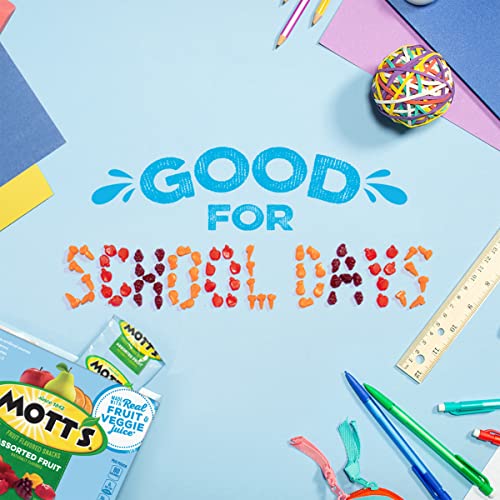 Motts Fruit Flavored Snacks, Assorted Fruit, Pouches, 0.8 Oz, 2