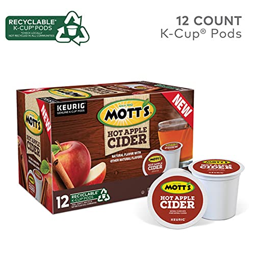 Motts Hot Apple Cider, Keurig Single-Serve K-Cup Pods, 12 Count
