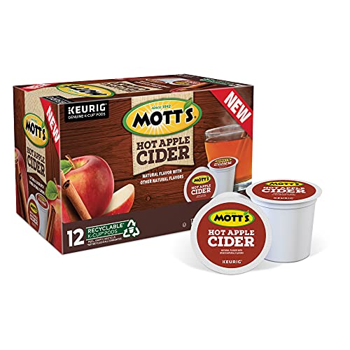 Motts Hot Apple Cider, Keurig Single-Serve K-Cup Pods, 12 Count