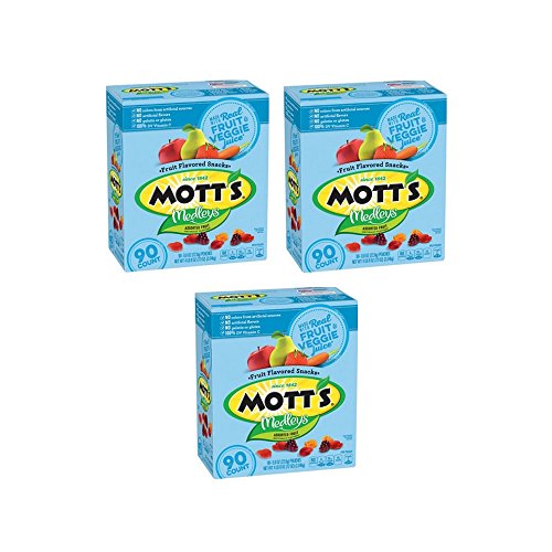 Motts Medley Assorted Fruit Flavored Snacks 90 Ct. Pack Of 3 Motts Medley Assorted Fruit Flavored Snacks 90 Ct. Pack Of 3