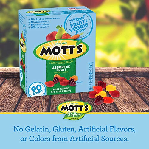 Motts Medleys Fruit Snacks, Assorted Fruit Gluten Free Snacks,