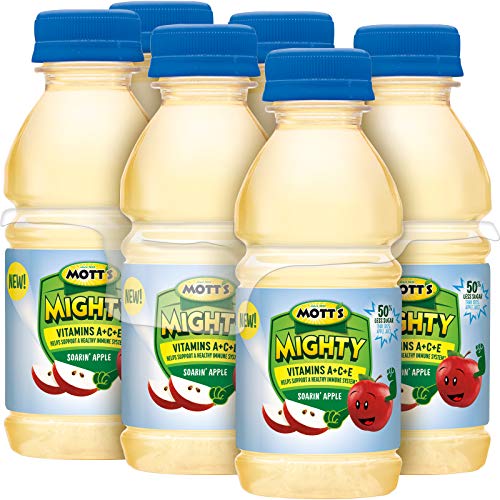Motts Mighty Soarin Apple Juice Drink, 8 fl oz bottles, 6 pack