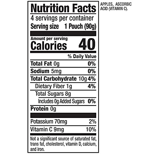Motts No Sugar Added Applesauce, 3.2 Ounce Pack Of 24 Clear P