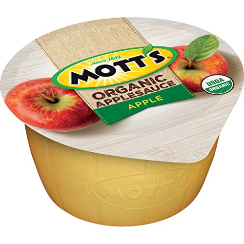 Motts Organic Applesauce, 3.9 Oz Cups, 36 Count