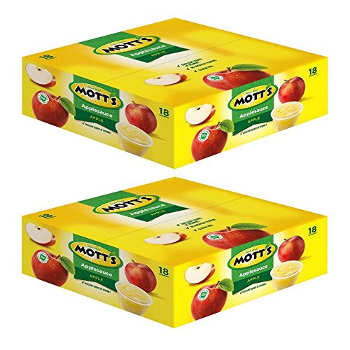 Motts Original Applesauce, 4 Oz, 18 Count Pack Of 2