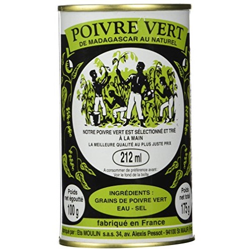 Madagascar Green Peppercorns In Brine 3.52 Oz,100G ,1 Pack