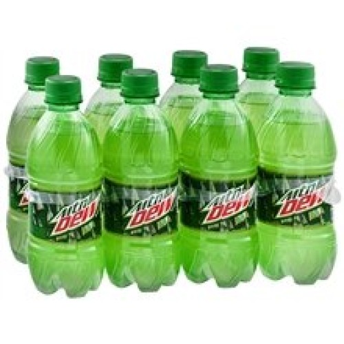 Mountain Dew, 12 Ounce 8 Plastic Bottles