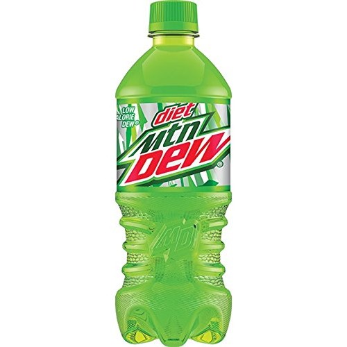 Mountain Dew Diet Soda, 20 Ounce Pack Of 24