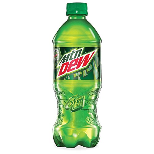 Mountain Dew Soda, 20 Ounce 24 Bottles