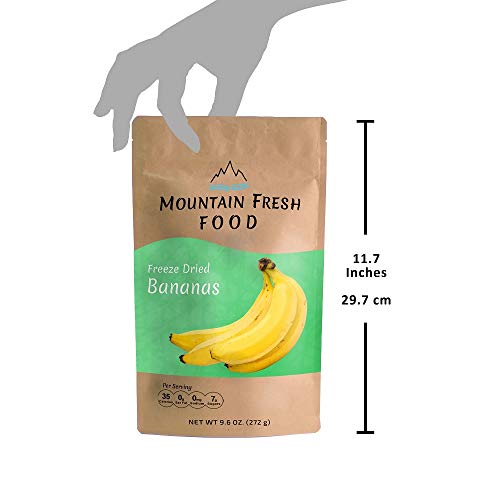 Mountain Fresh Food Freeze Dried Banana Chips | All Natural Heal