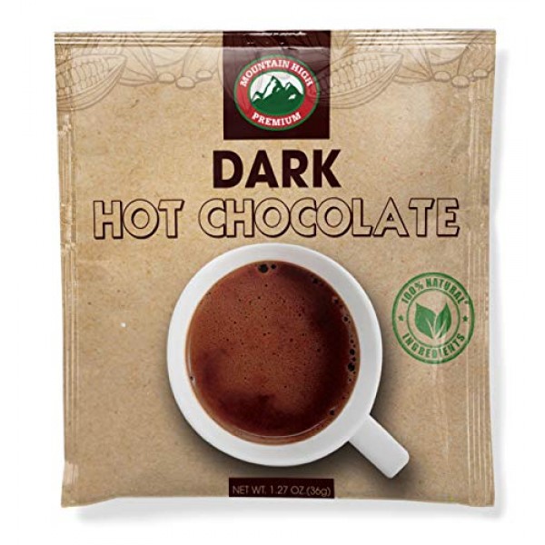 Mountain High All Natural Hot Chocolate Envelopes Dark Chocolat...