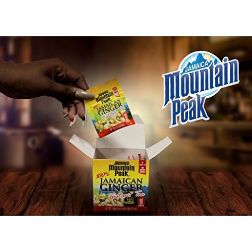 Jamaica Mountain Peak Ginger Instant Tea Unsweetened 14 Sachets