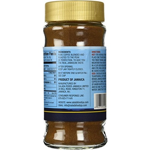 Jamaica Mountain Peak Instant Coffee 6 Oz