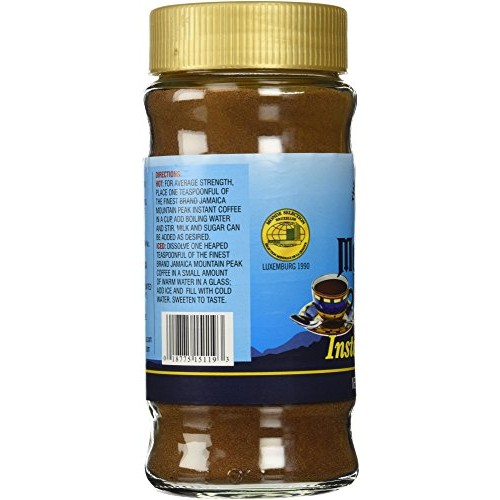 Jamaica Mountain Peak Instant Coffee 6 Oz