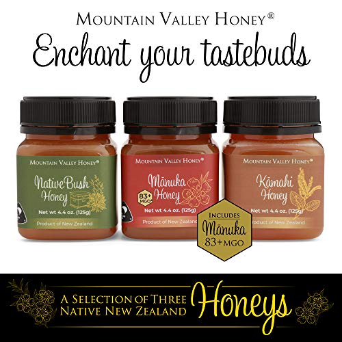 Honey Variety Trio Gift Set, 100% Natural Raw New Zealand Honey,