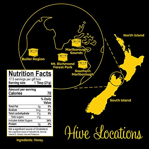 Honey Variety Trio Gift Set, 100% Natural Raw New Zealand Honey,