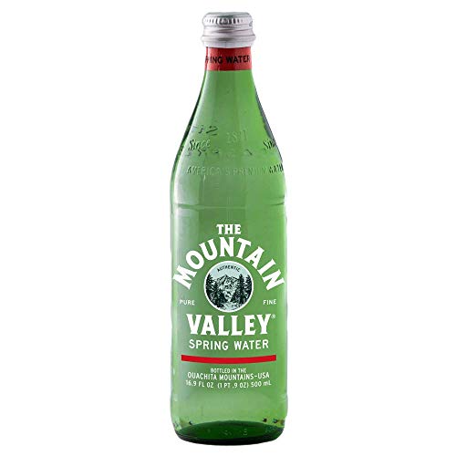 Mountain Valley, Spring Water, Glass Bottle, 16.9 Ounces Pack O