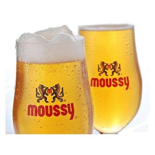 Moussy Apple Malt Beverage Non Alcoholic Drink - Pack Of 6 Glass