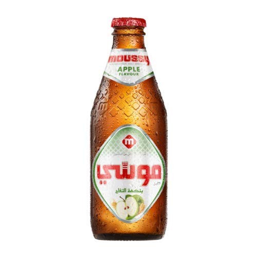 Moussy Apple Malt Beverage Non Alcoholic Drink - Pack Of 12 Glas