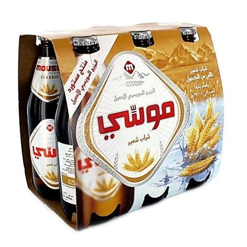 Moussy Classic Malt Beverage Non Alcoholic Drink - Pack Of 6 Gla