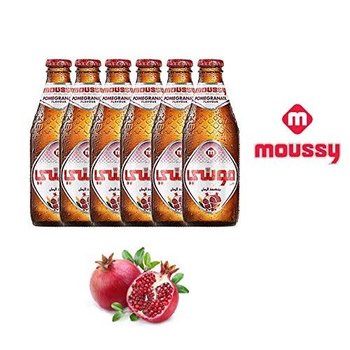 Moussy Pomegranate Malt Beverage Non Alcoholic Drink - Pack Of 6