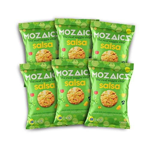Mozaics SALSA - Popped Veggie Chips 6-pack | Healthy Pea Prote...