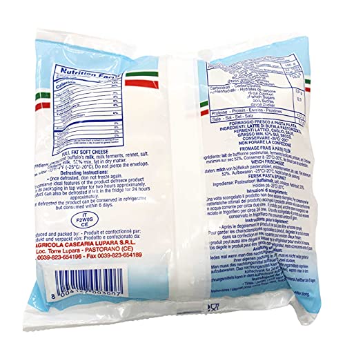 4 Pack Frozen Buffalo Mozzarella | Made With 100% Water Buffalo