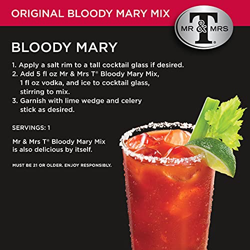 Mr & Mrs T Original Bloody Mary Mix, 1.75 L bottles Pack of 6