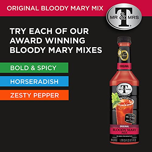 Mr & Mrs T Original Bloody Mary Mix, 1.75 L bottles Pack of 6