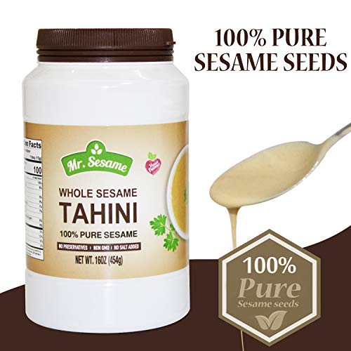 Mr. Sesame Whole Sesame Tahini 100% Pure Sesame No Preservatives