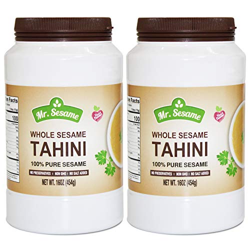 Mr. Sesame Whole Sesame Tahini 100% Pure Sesame No Preservatives