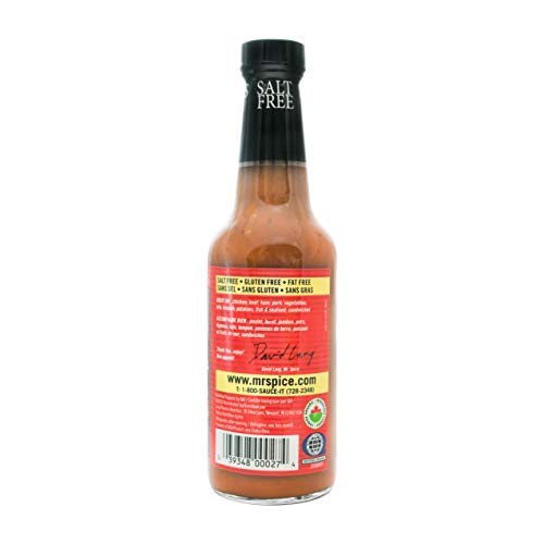 Mr. Spice Organic Hot Wing Sauce - Salt-Free Marinade - Fat-Free
