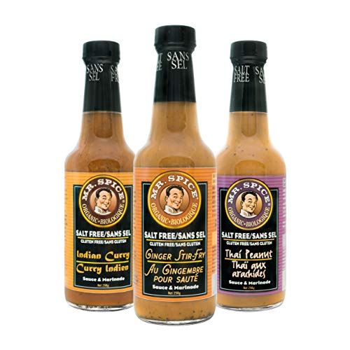 Mr. Spice Organic Salt Free Sauce - Ginger Stir Fry, Indian Curr