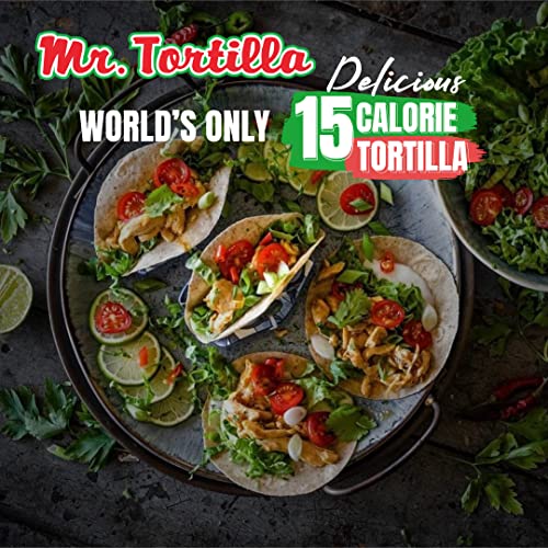 Mr. Tortilla 1 Net Carb Tortilla Wraps 24 Tortillas | Keto, Lo...