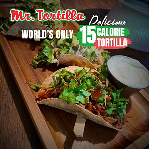 Mr. Tortilla 1 Net Carb Tortilla Wraps 24 Tortillas | Keto, Lo...