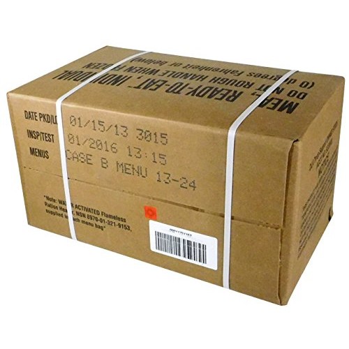 Mres Meals Ready-To-Eat Box B, Genuine U.S. Military Surplus,