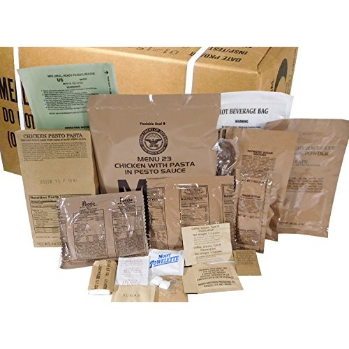 Mres Meals Ready-To-Eat Box B, Genuine U.S. Military Surplus,