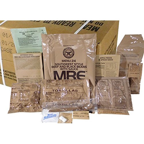 Mres Meals Ready-To-Eat Box B, Genuine U.S. Military Surplus,