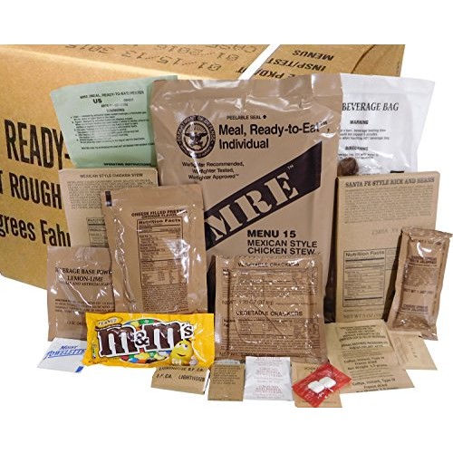 Mres Meals Ready-To-Eat Box B, Genuine U.S. Military Surplus,