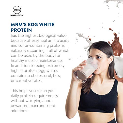 Mrm Natural Egg White Protein Powder - Rich Vanilla - 24Oz