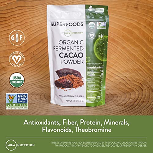 MRM Nutrition Organic Fermented Cacao Powder | Superfood | Antio...