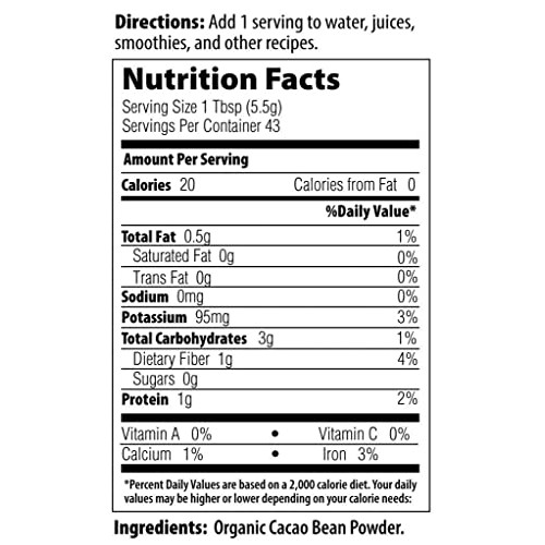 MRM Nutrition Organic Fermented Cacao Powder | Superfood | Antio...