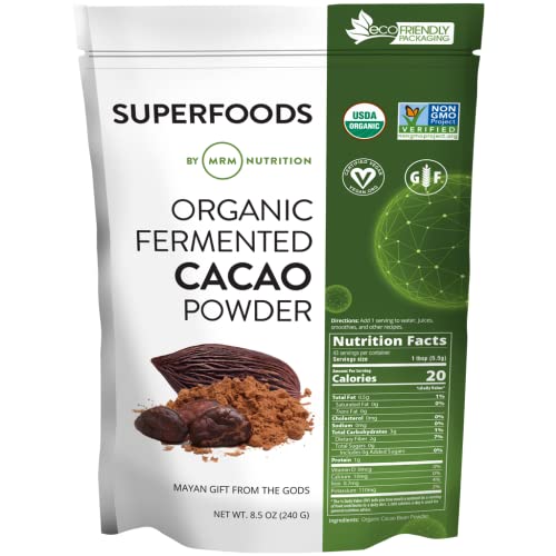 MRM Nutrition Organic Fermented Cacao Powder | Superfood | Antio...