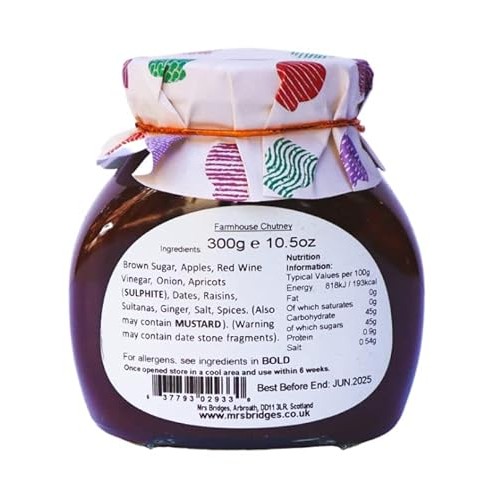Mrs Bridges Farmhouse British Chutney, 10 Ounce