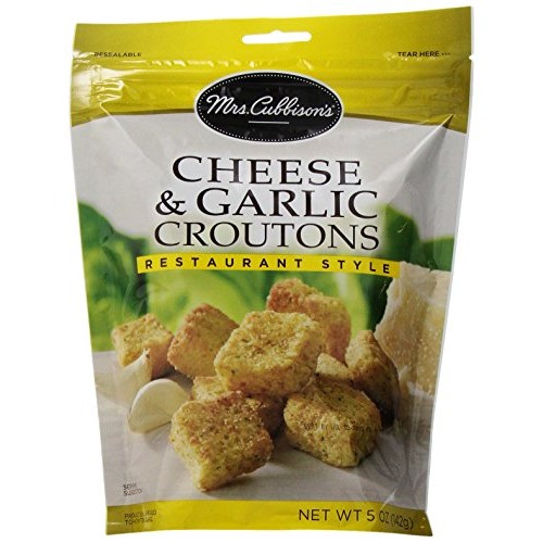 Mrs. Cubbisons Restaurant Style Croutons, Cheese And Garlic, 5 Oz
