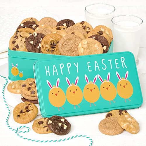 Mrs. Fields - Happy Easter Tin, Assorted with 30 Nibblers Bite-S...