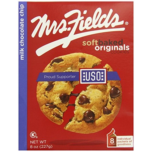 Mrs. Fields Milk Chocolate Chip Cookies, 8 Count Pack Of 2