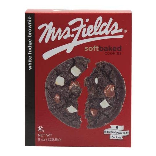 Mrs. Fields Soft Baked Originals Cookies, White Fudge Brownie, 1