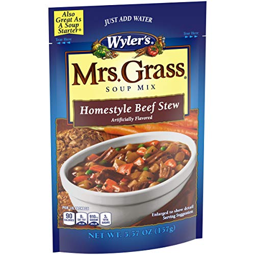 Mrs. Grass Homestyle Beef Stew Hearty Mix 5.57 Oz Pouches, Pack